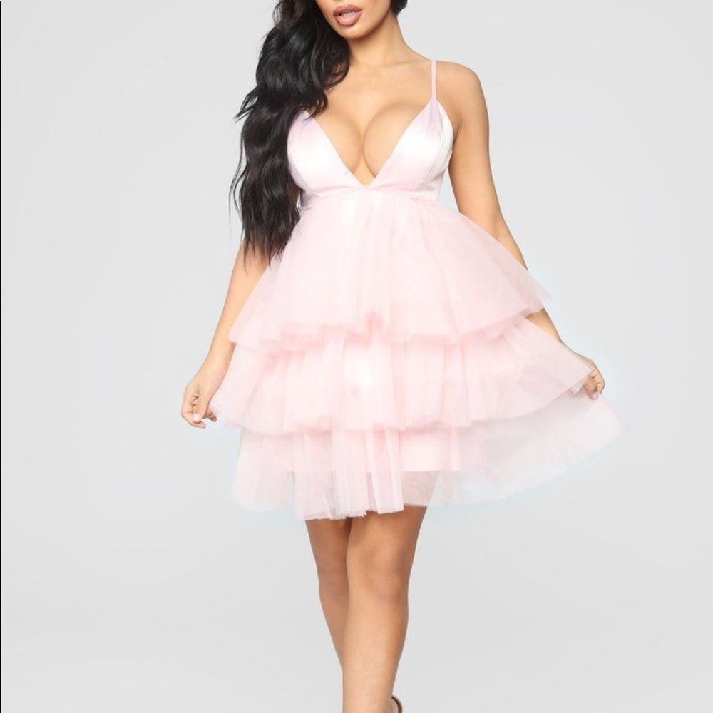 She Bad Pink Ruffle Dress Fashion Nova.
